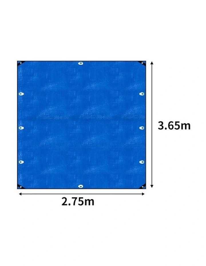 Tarp Tarpaulin 200GSM Camping Tent Cover 2.75x3.65m in Blue image 2