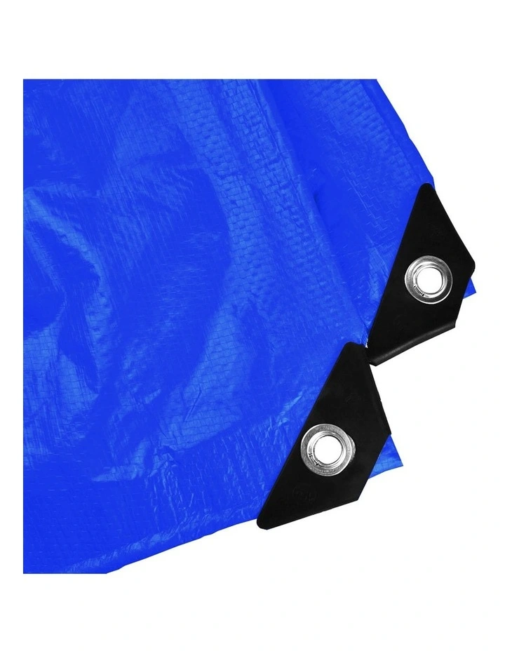 Tarp Tarpaulin 200GSM Camping Tent Cover 2.75x3.65m in Blue image 3