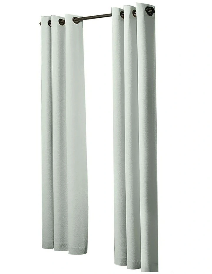 Blockout Curtains Panels 3 Layers 132x160cm 2 Pack in Green image 2