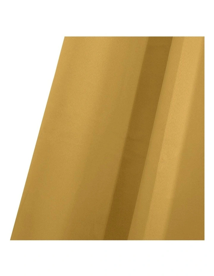 3 Layers Blockout Eyelet Curtains 2x 300x230cm in Mustard image 4