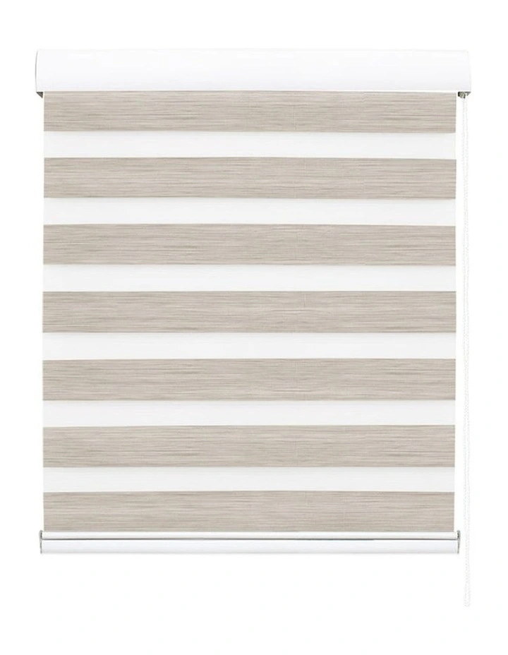 Blackout Zebra Roller Blind Curtains 150x210 in Beige image 2