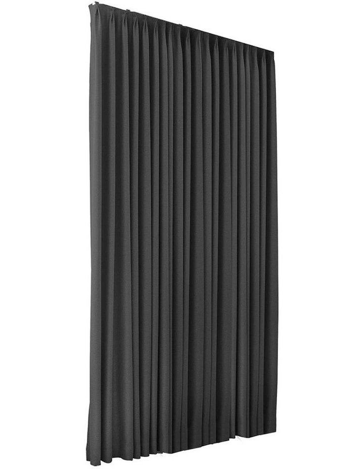 2XBlockout Chenille Blackout Draperies Curtains Eyelet Day 240x250 in Grey image 2