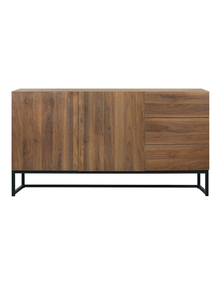 Buffet Sideboard Storage Cabinet in Brown image 2