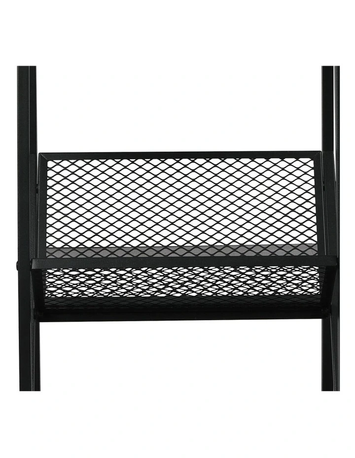 Table 3-Tier Storage Organizer Rack Bookcase in Black image 5