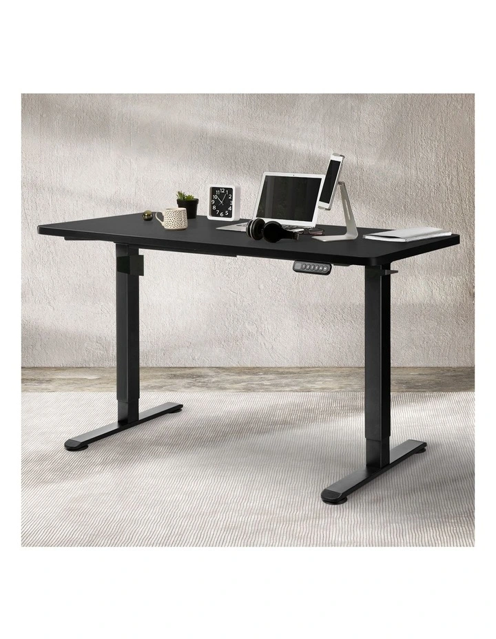 Desktop for Motorised Adjustable Electric Sit Stand Desk 140X70cm in Black image 7