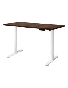 Motorised Height Adjustable Standing Desk 140cm in Walnut