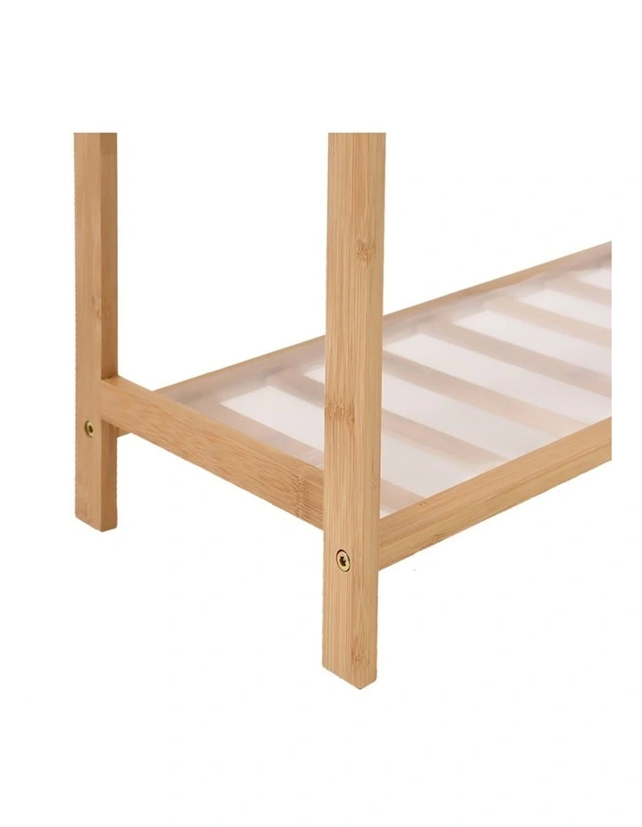 5 Tier Bamboo Shoe Rack 80cm in Natural image 4