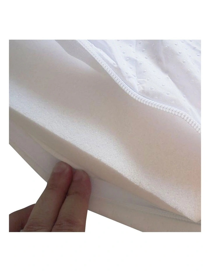 Memory Foam Single Mattress Topper 7cm in White image 5