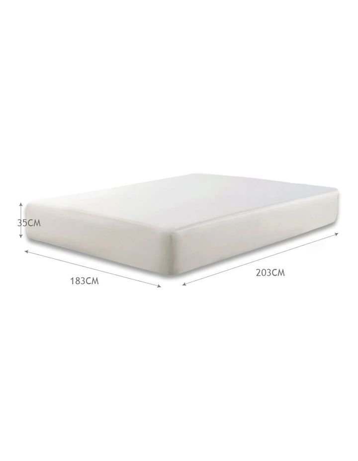 Waterproof Mattress Protector with Bamboo Fibre Cover King Size in White image 3