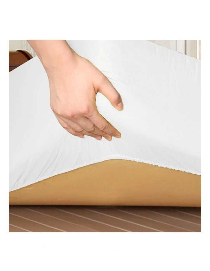 Waterproof Mattress Protector with Bamboo Fibre Cover King Size in White image 6