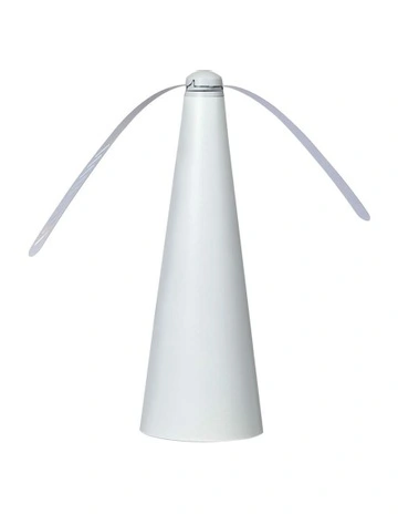 Fly Free Repellent Fan Trap Entertaining Chemical Hook in White