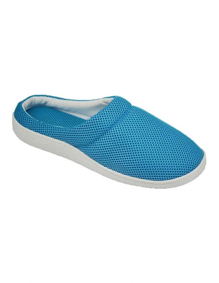 Summer Bamboo Cooling Gel Slippers Anti-faigue Sandals in Blue image 2