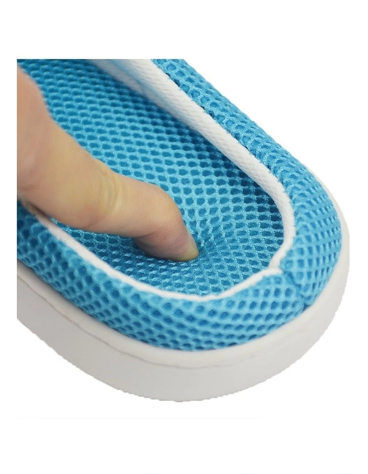 Summer Bamboo Cooling Gel Slippers Anti-faigue Sandals in Blue image 4