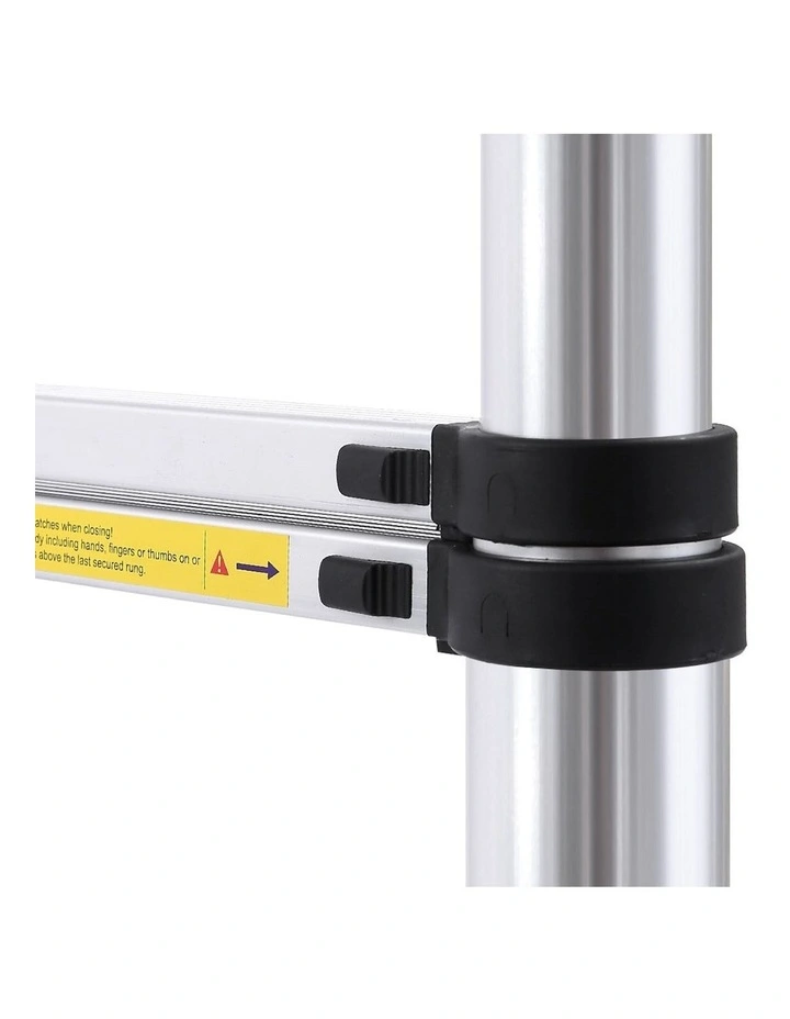Telescopic Aluminium Single-side Ladder 2M in Silver image 5