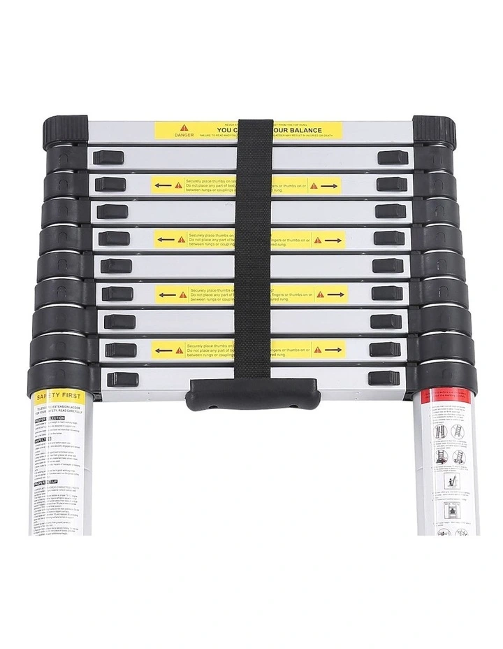 Telescopic Aluminium Single-side Ladder 2M in Silver image 6