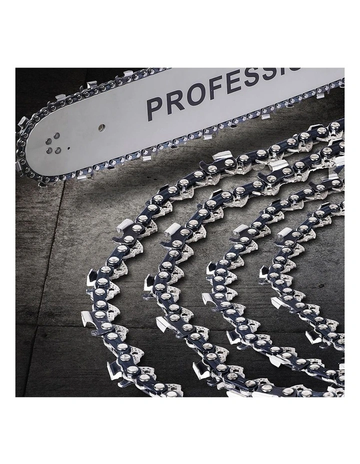 12 Chainsaw Chain Blade Saw Replaceent Spare Chains Semi Chisel in Black image 7