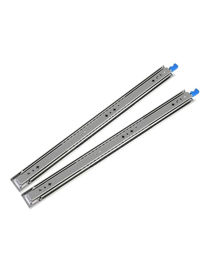 900MM Full Extension Soft Close Ball Bearing Pair Drawer Slides in Silver image 1