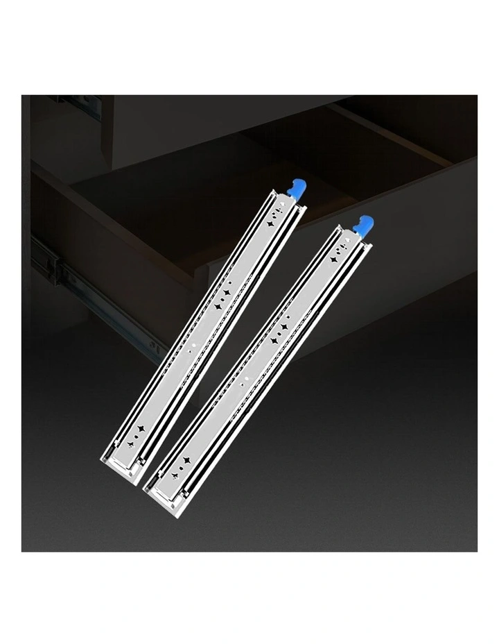 900MM Full Extension Soft Close Ball Bearing Pair Drawer Slides in Silver image 7