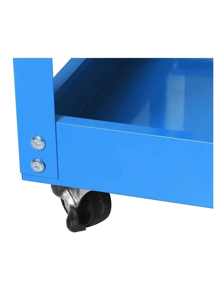 Tool Cart Trolley Toolbox Workshop Garage Storage Organizer Steel in Blue image 4