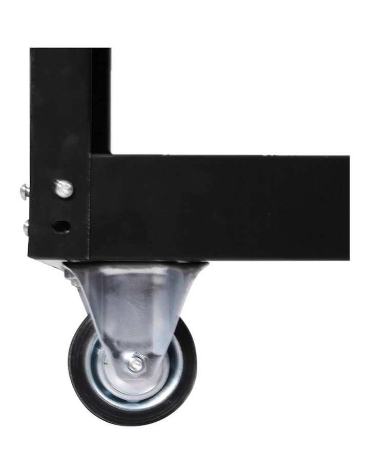 Tool Trolley Cart 3Tier Toolbox Workshop Garage Organizer 150kg in Black image 5