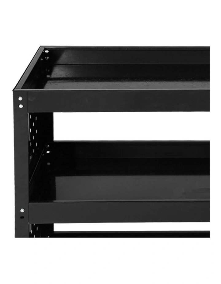 Tool Trolley Cart Workshop Storage Portable Organizer 150kg in Black image 4