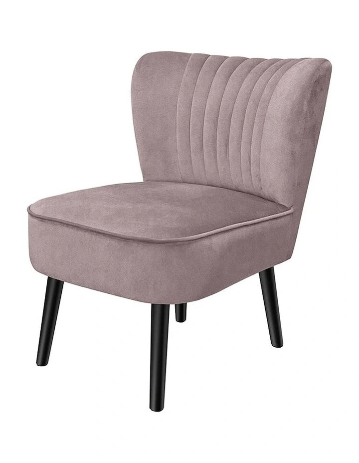 Velvet Accent Chair in Pink image 1