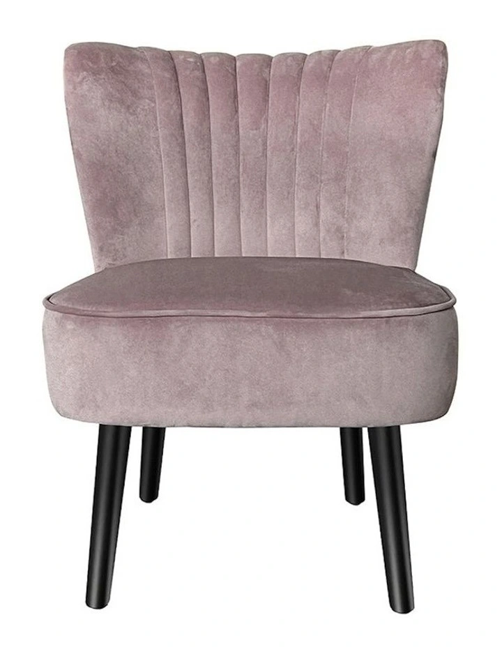 Velvet Accent Chair in Pink image 2