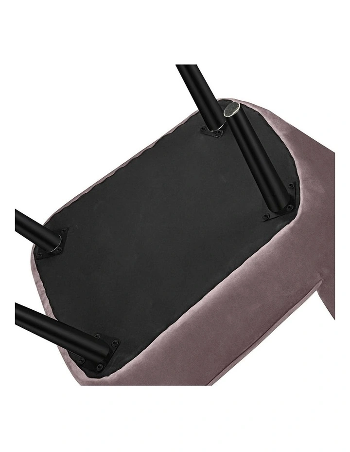 Velvet Accent Chair in Pink image 4