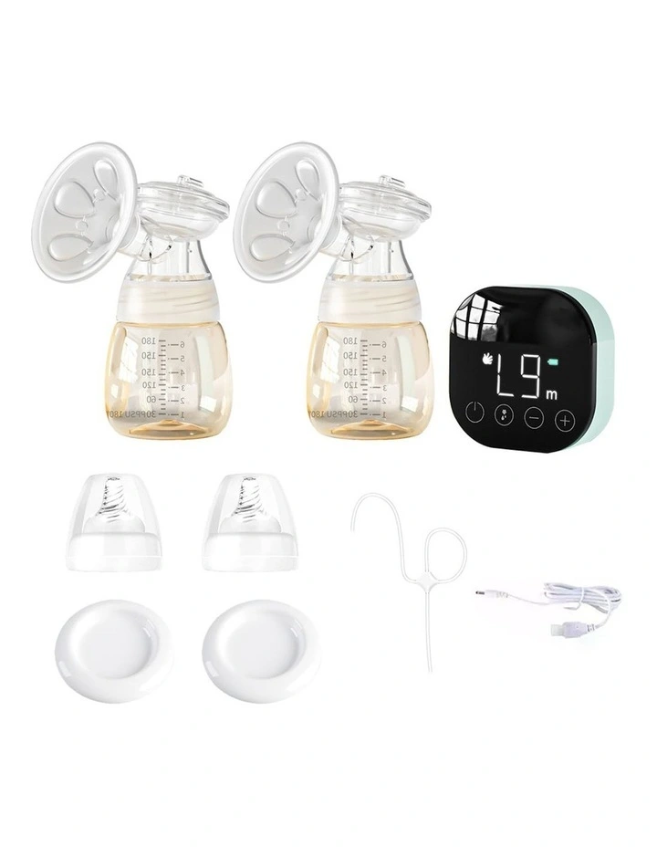 USB 24mm Electric Breast Pump Baby Feeder Automatic Milker Massage Double Side image 1
