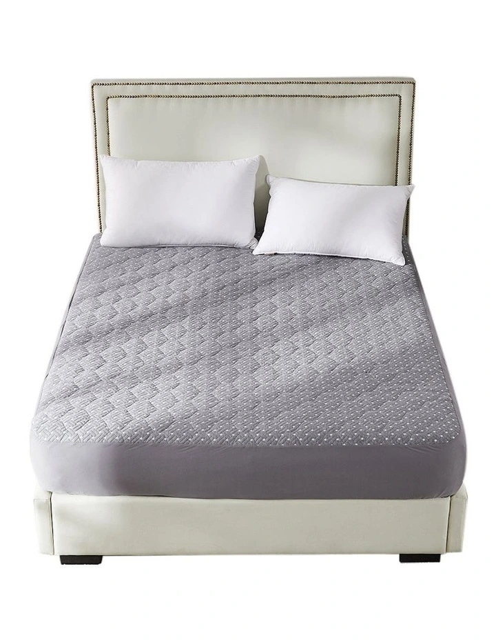 Waterproof Topper Bamboo Mattress Protector in Charcoal image 1