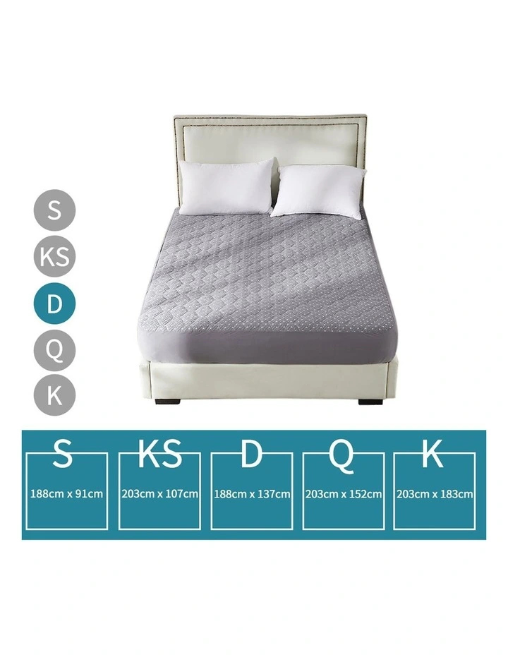 Waterproof Topper Bamboo Mattress Protector in Charcoal image 3