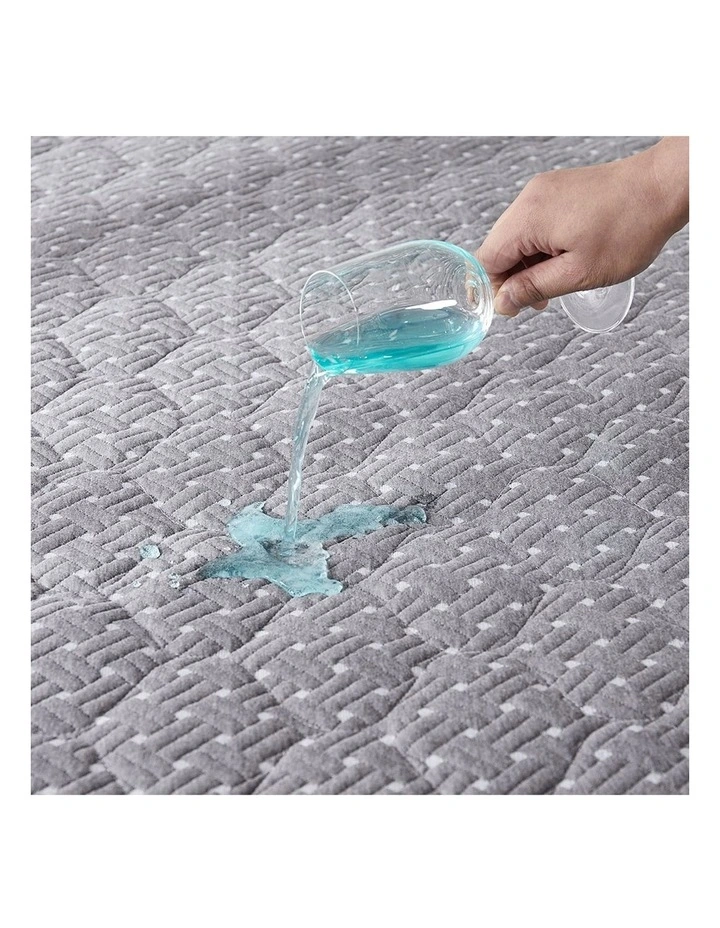 Waterproof Topper Bamboo Mattress Protector in Charcoal image 4