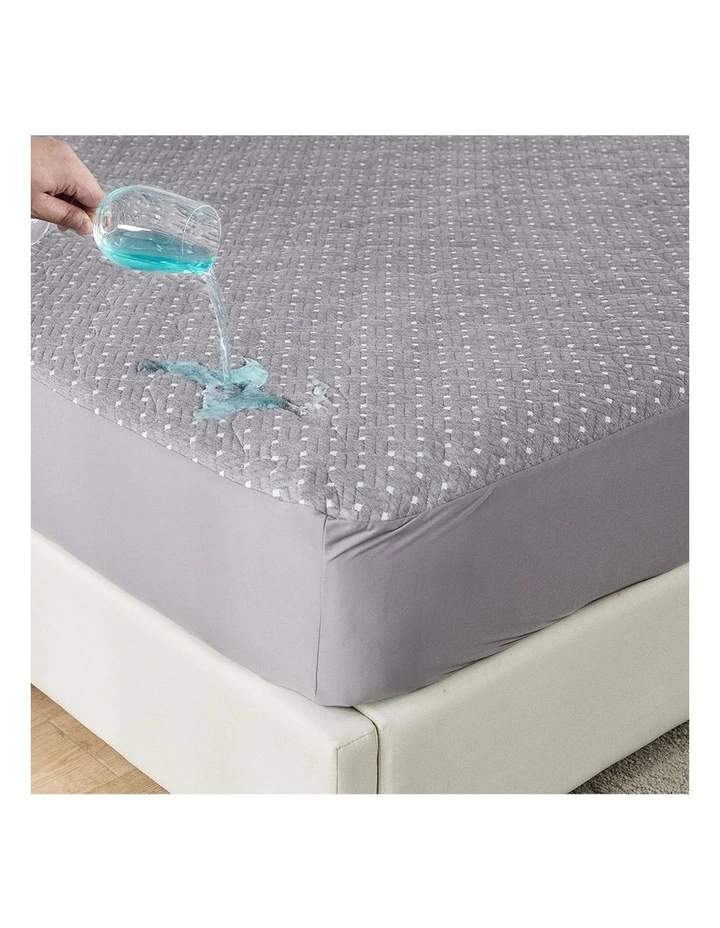 Waterproof Topper Bamboo Mattress Protector in Charcoal image 7