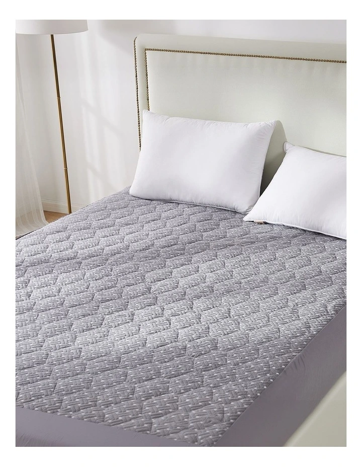 Waterproof King Size Bamboo Mattress Protector in Charcoal image 1