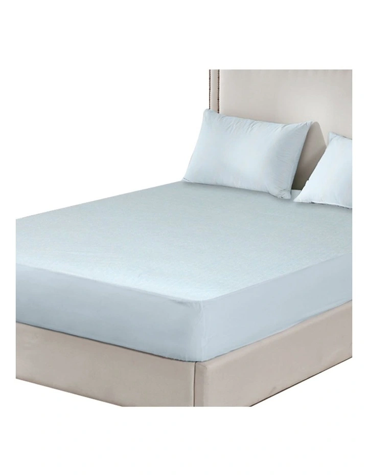 Cotton Terry Towel Waterproof Mattress Protector in Blue image 4