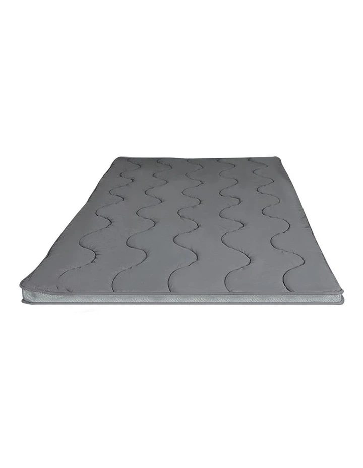 Pillowtop Single Cover Mattress Topper in Charcoal image 2
