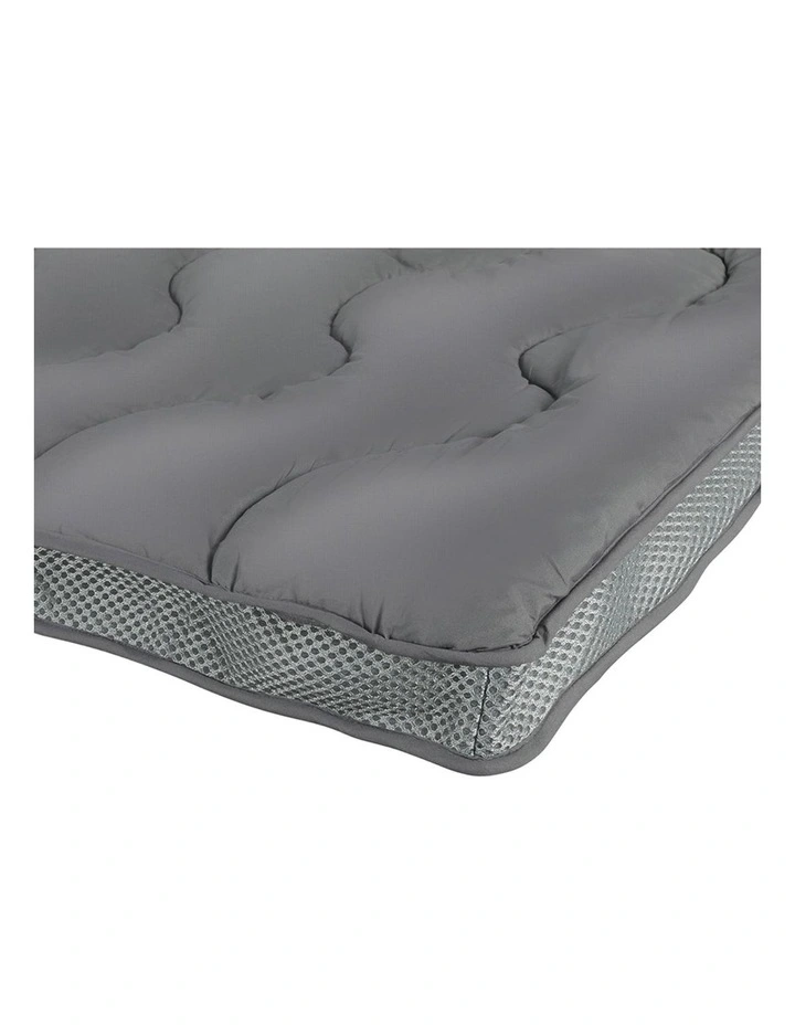 Pillowtop Single Cover Mattress Topper in Charcoal image 4
