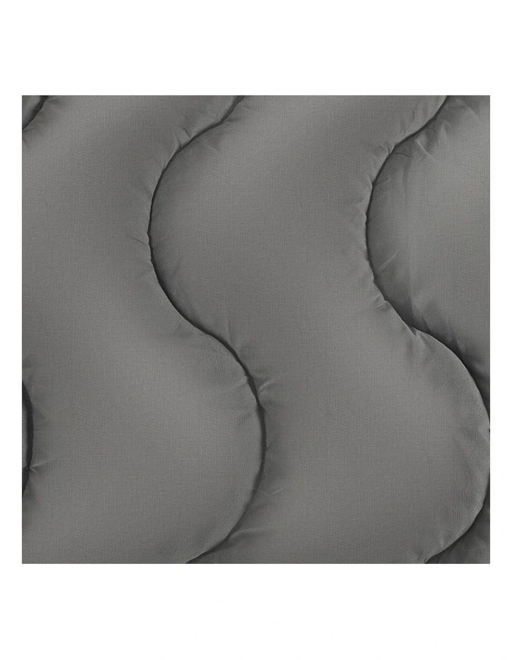 Pillowtop Single Cover Mattress Topper in Charcoal image 5