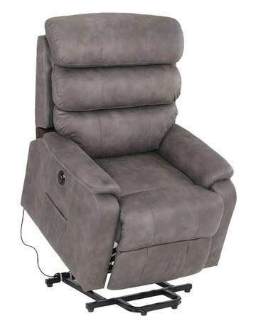 Recliner USB Charge Chair in Grey