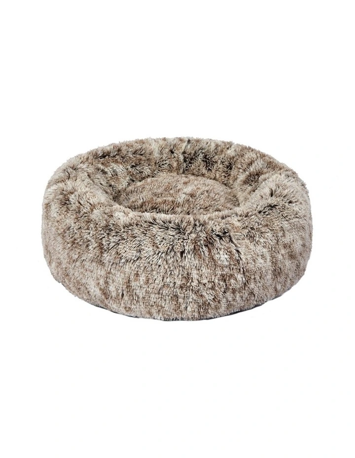 Calming Bed Soft Warm Kennel Cave Replaceable Cover L in Coffee image 1