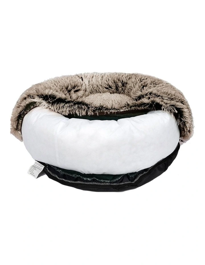 Calming Bed Soft Warm Kennel Cave Replaceable Cover L in Coffee image 4