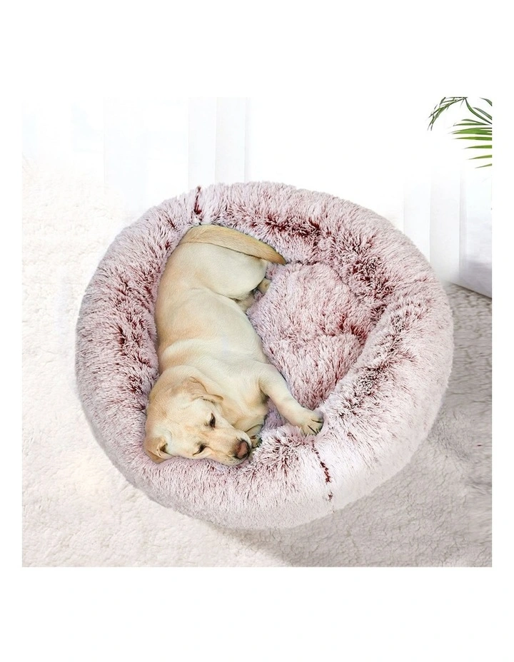 Pet Calming Bed Nest Replaceable Cover LinPink image 5