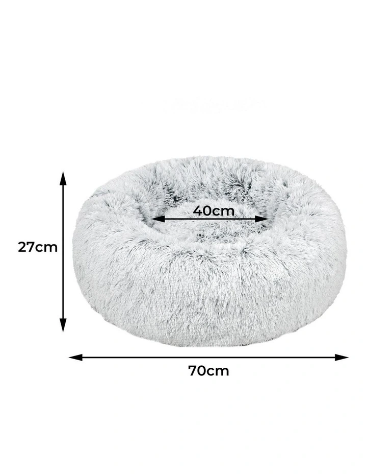 Soft Plush Kennel Pet Calming Bed Replaceable Cover M in Charcoal image 3