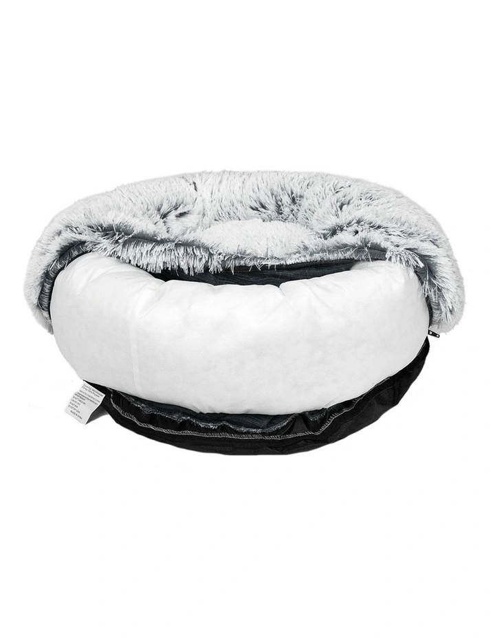 Soft Plush Kennel Pet Calming Bed Replaceable Cover M in Charcoal image 6