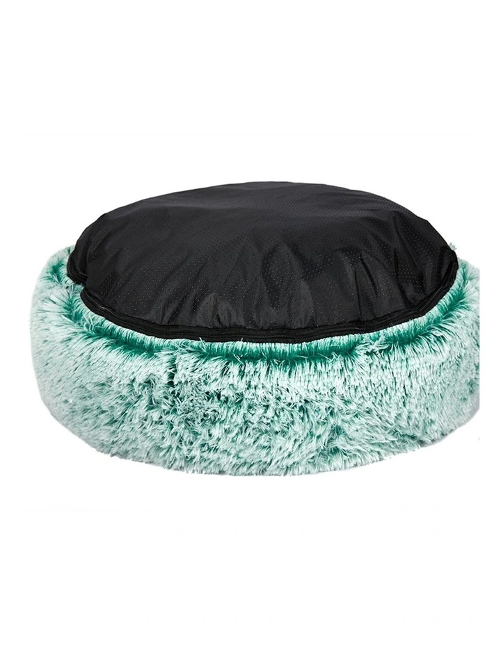 Soft Plush Kennel Calming Bed Replaceable Cover M in Green image 5