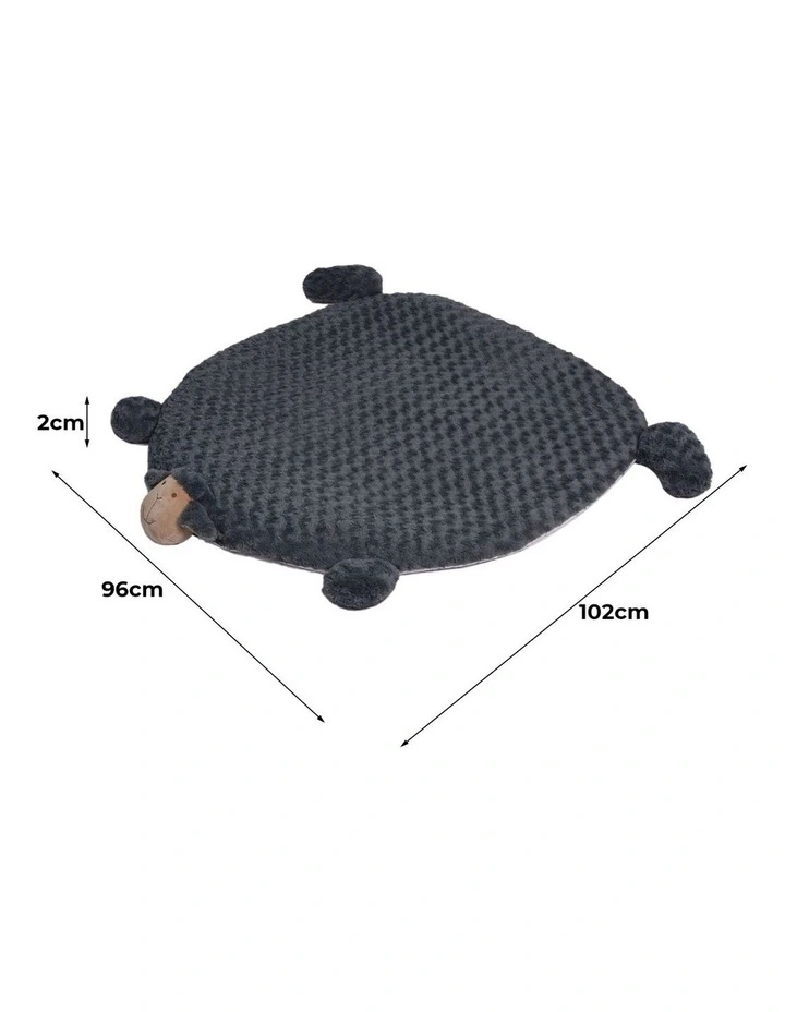 Cushion Puppy Kennel Pet Calming Bed in Charcoal image 3