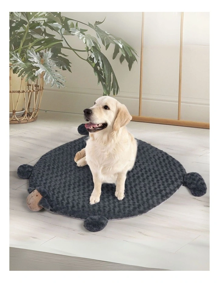 Cushion Puppy Kennel Pet Calming Bed in Charcoal image 7