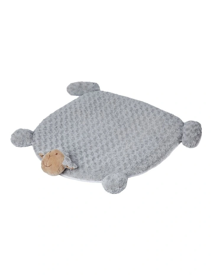 Cushion Puppy Kennel Mat Pet Calming Bed with Squeaky Toys in Grey image 1