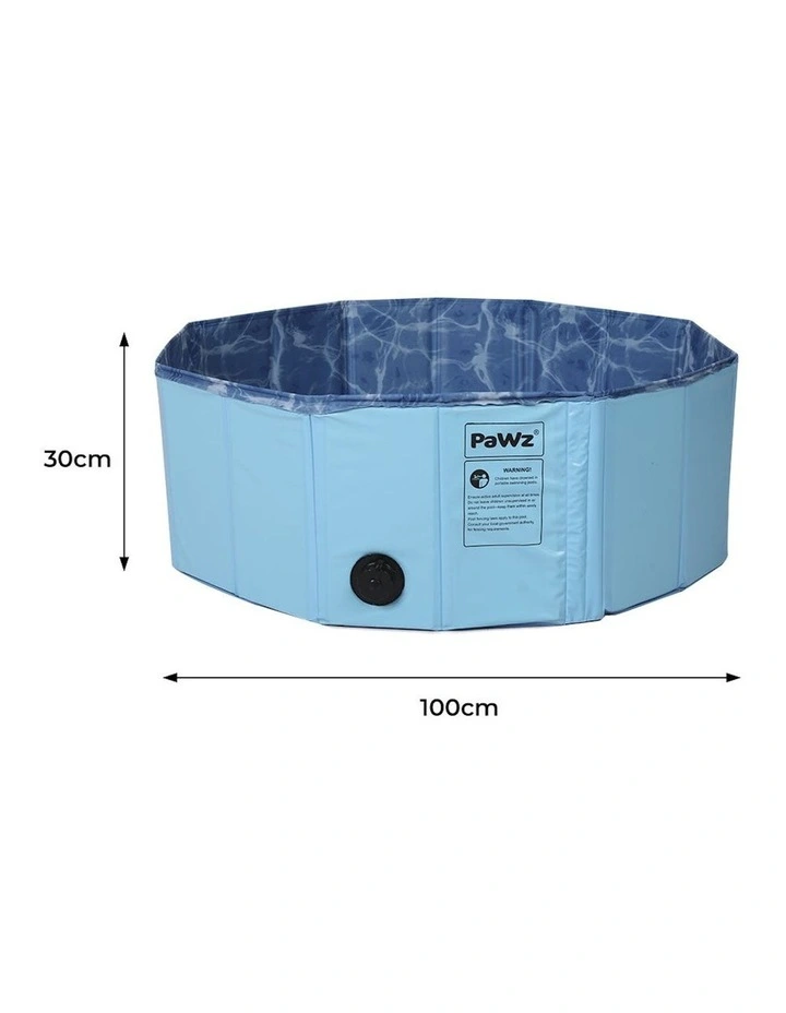 PaWz Folding Pet Swimming Pool L In Blue image 3