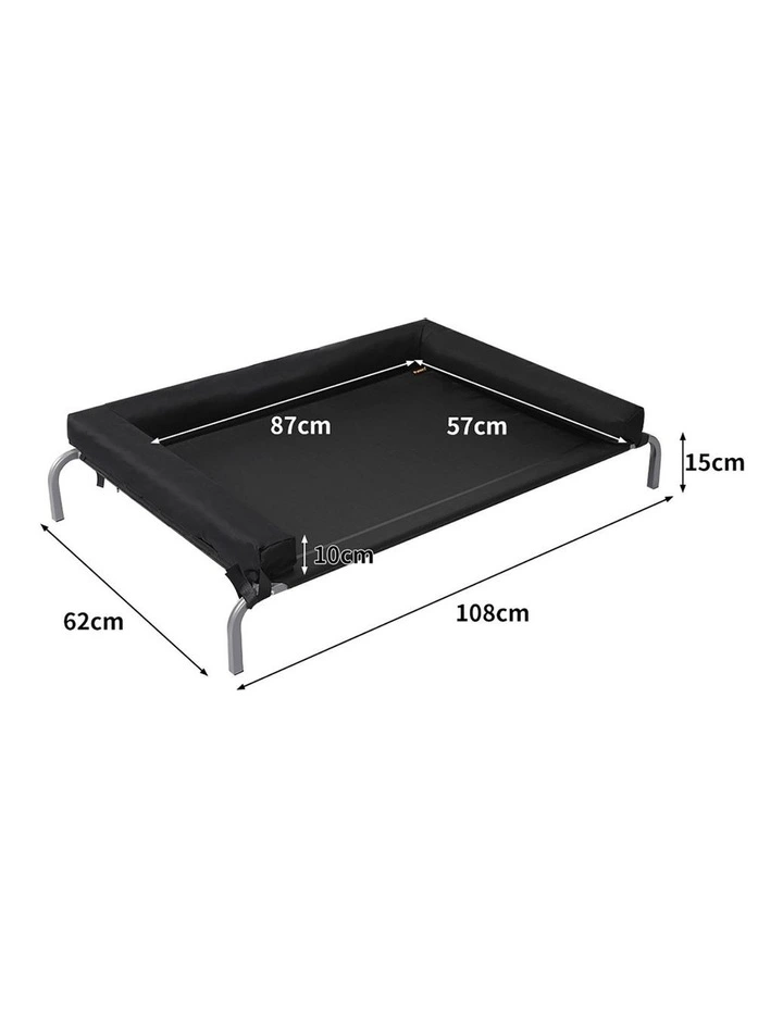 Elevated Pet Trampoline L in Black image 3